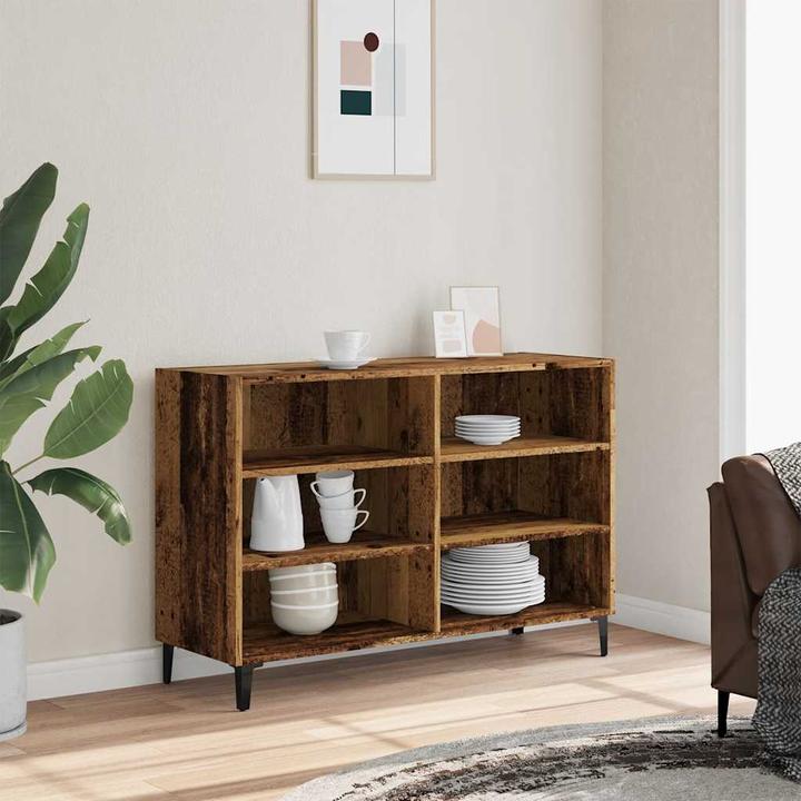 Image du produit vidaXL Sideboard Altholz-Optik 103,5x35x70 cm Holzwerkstoff (103,5 x 35 x 70 cm)