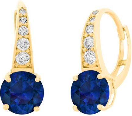 Image du produit JVD Boucles d'oreilles en or plaqué avec zircons transparents SVLE0974XH2GM00