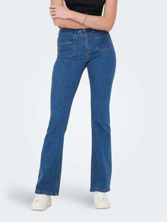 Produktbild Only ONLWAUW Hohe Taille Ausgestellt Jeans Flared fit jeans (32)