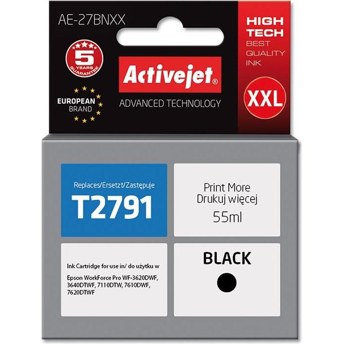 Activejet, Druckerpatrone, AE-27BNXX - Kompatibel - Tinte auf Pigmentbasis - Schwarz - Epson - Einzelpackun (BK)