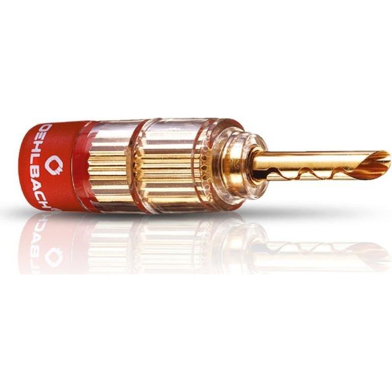 Oehlbach Solution Tube - 4er Set, Audio Stecker, Rot, Schwarz