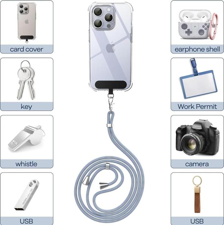Produktbild Screenguard Universal Necklace Handykette für Smartphone Hüllen