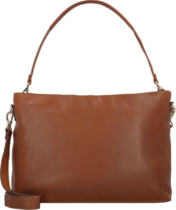 Actual product image Plevier Millau schoudertas 15.6 inch cognac.