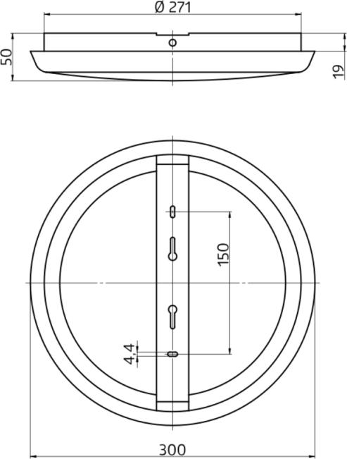Actual product image B.E.G. Brück BEG LED Round Light Luxomatic (2500 lm)