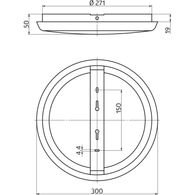 Thumbnail - B.E.G. Brück, Wandleuchte + Deckenleuchte, BEG LEDRundleuchte Luxomatic (2500 lm)