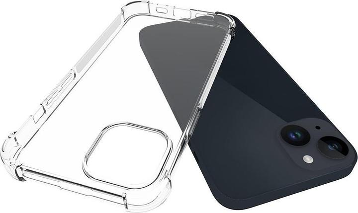Produktbild Apfelkiste iPhone 15 Gummi Hülle Slim Air Cushion, Fallschutz, Transparent (Apple iPhone 15)