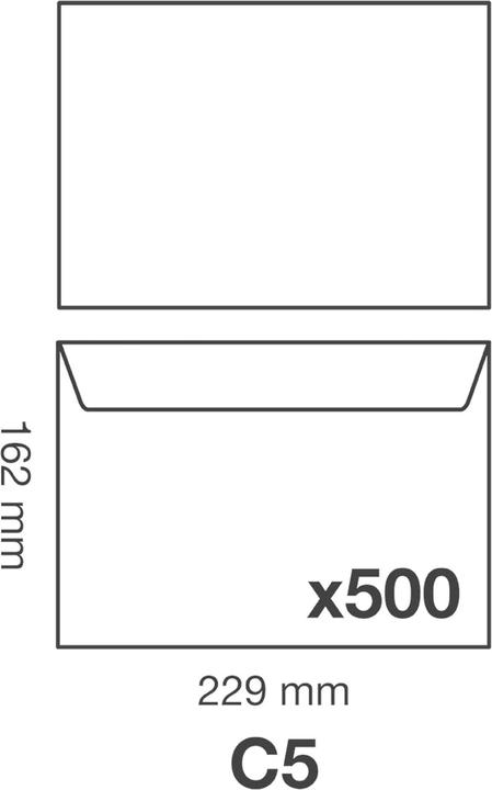 Produktbild Clairefontaine Umschläge (C5, 500 x)