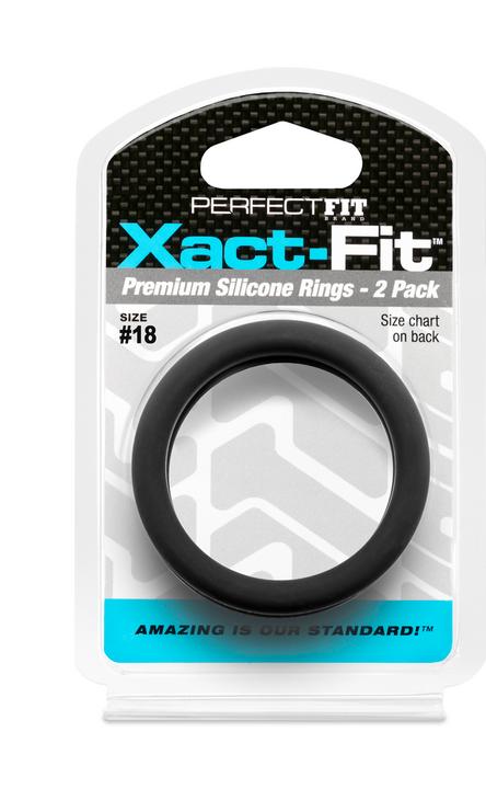 Actual product image PerfectFitBrand #18 Xact-Fit Cockring 2-Pack (4.60 cm)