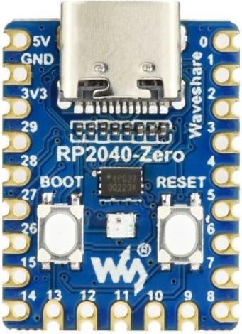 Actual product image WaveShare RP2040-Zero Raspberry Pi Pico based MCU