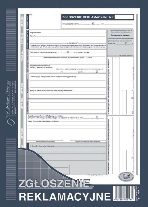 Produktbild Michalczyk Prokop Beschwerdeformular 601-1 (601x)