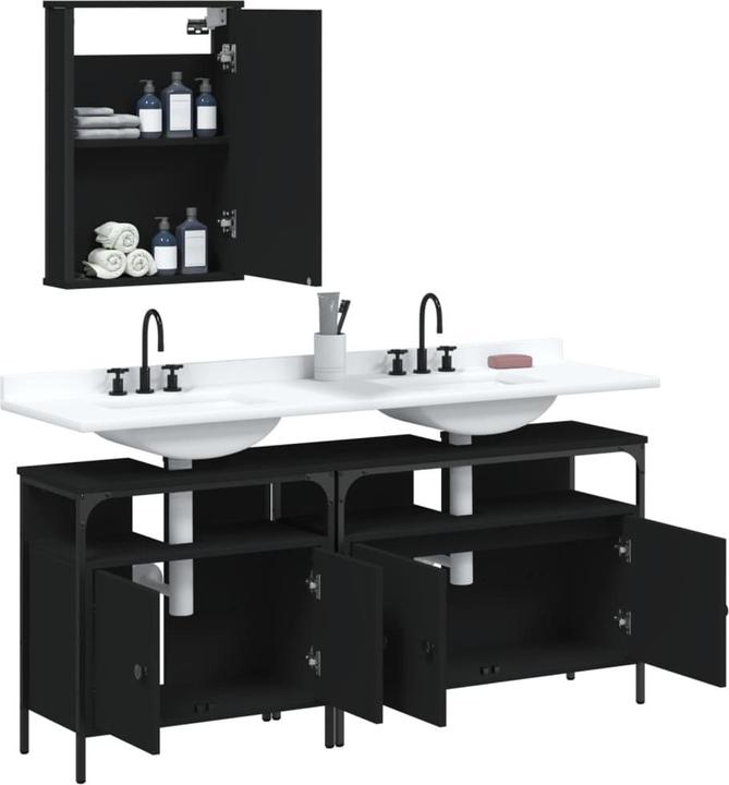 Produktbild vidaXL 3-tlg. Badmöbel-Set