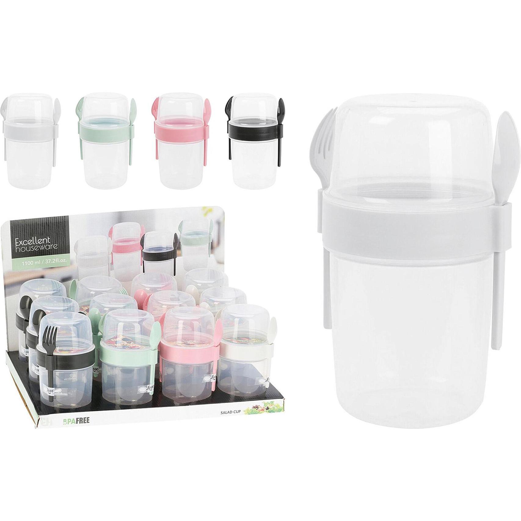 Thumbnail - Excellent Houseware, Einweggeschirr, Salatbecher (1 x)