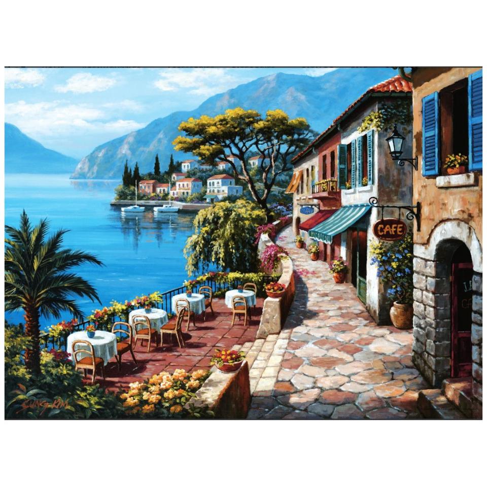 Thumbnail - Anatolian 3085 puzzle 1000 pcs. The view from the cafe by Sung Kim (1000 Teile)