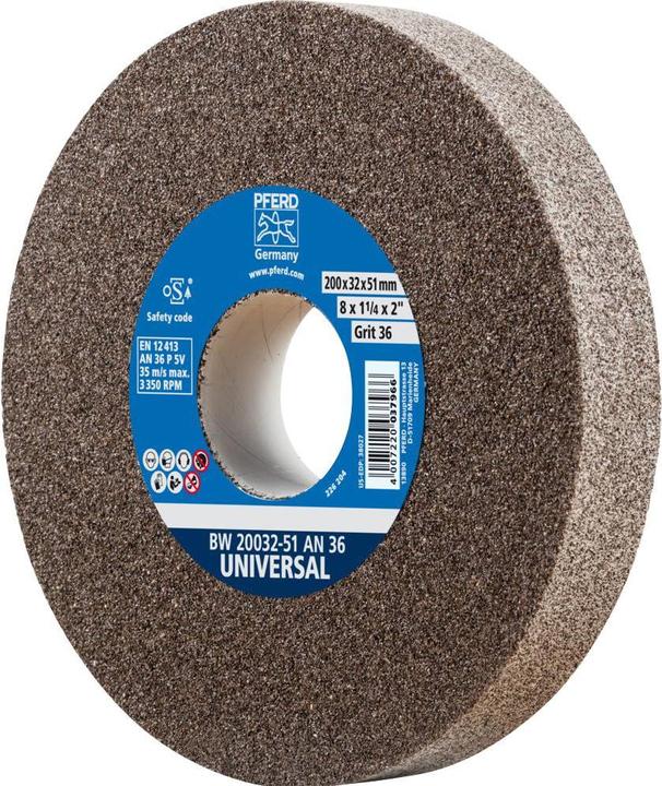 Produktbild Pferd 39009713 Schleifscheibe Ø 200mm Körnung num 36 1St. (36)