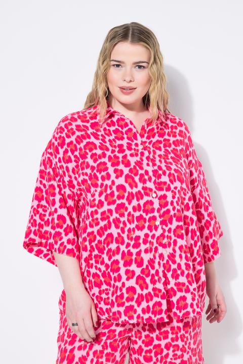 Produktbild Studio Untold Musselin-Bluse, oversized, Color-Leo (50, 52)