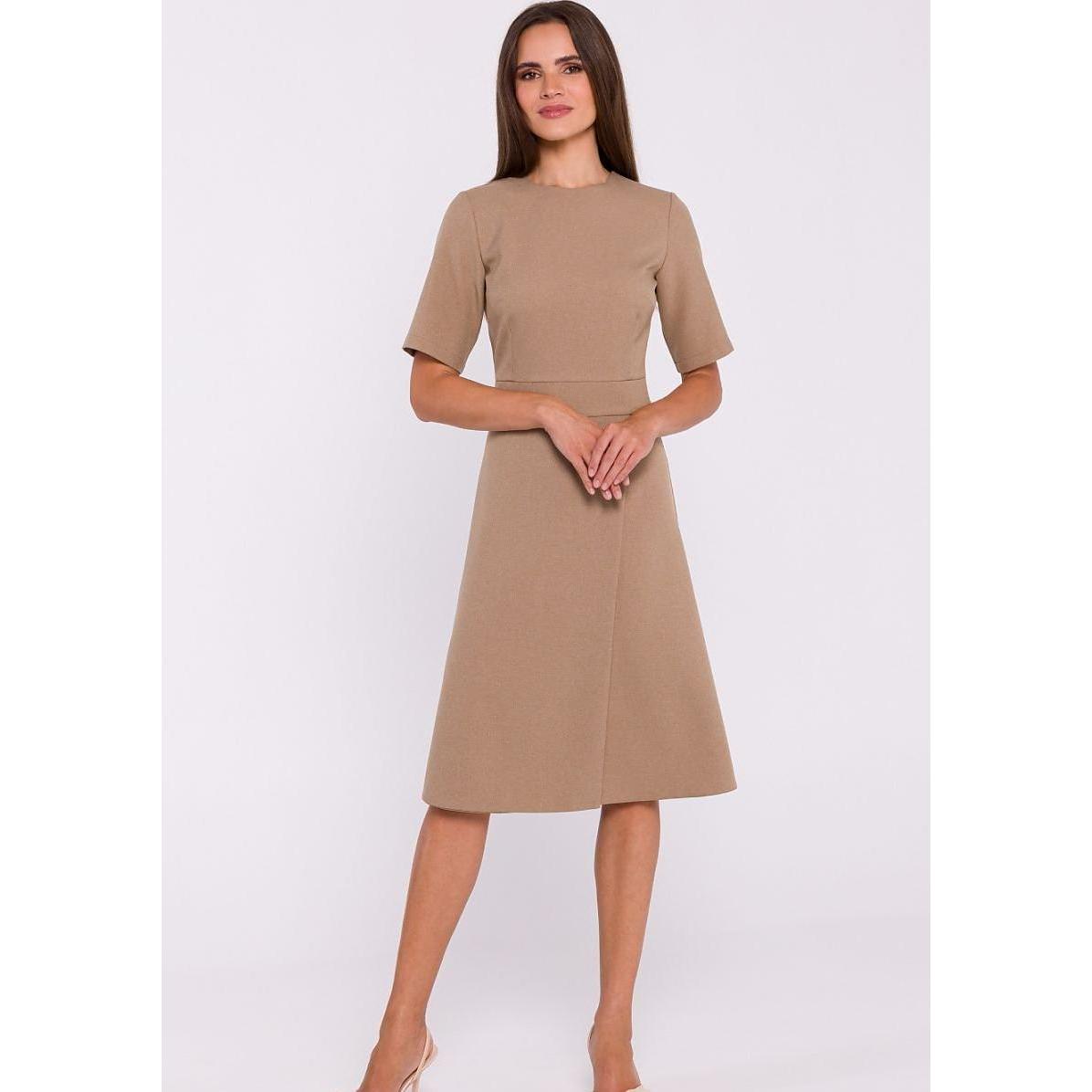 Thumbnail - Stylove, Kleider, Alltagskleid, Beige, (XL)