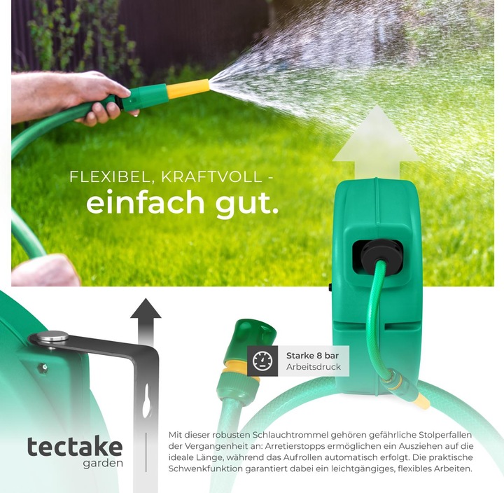 Actual product image tectake Hose reels (20 m)