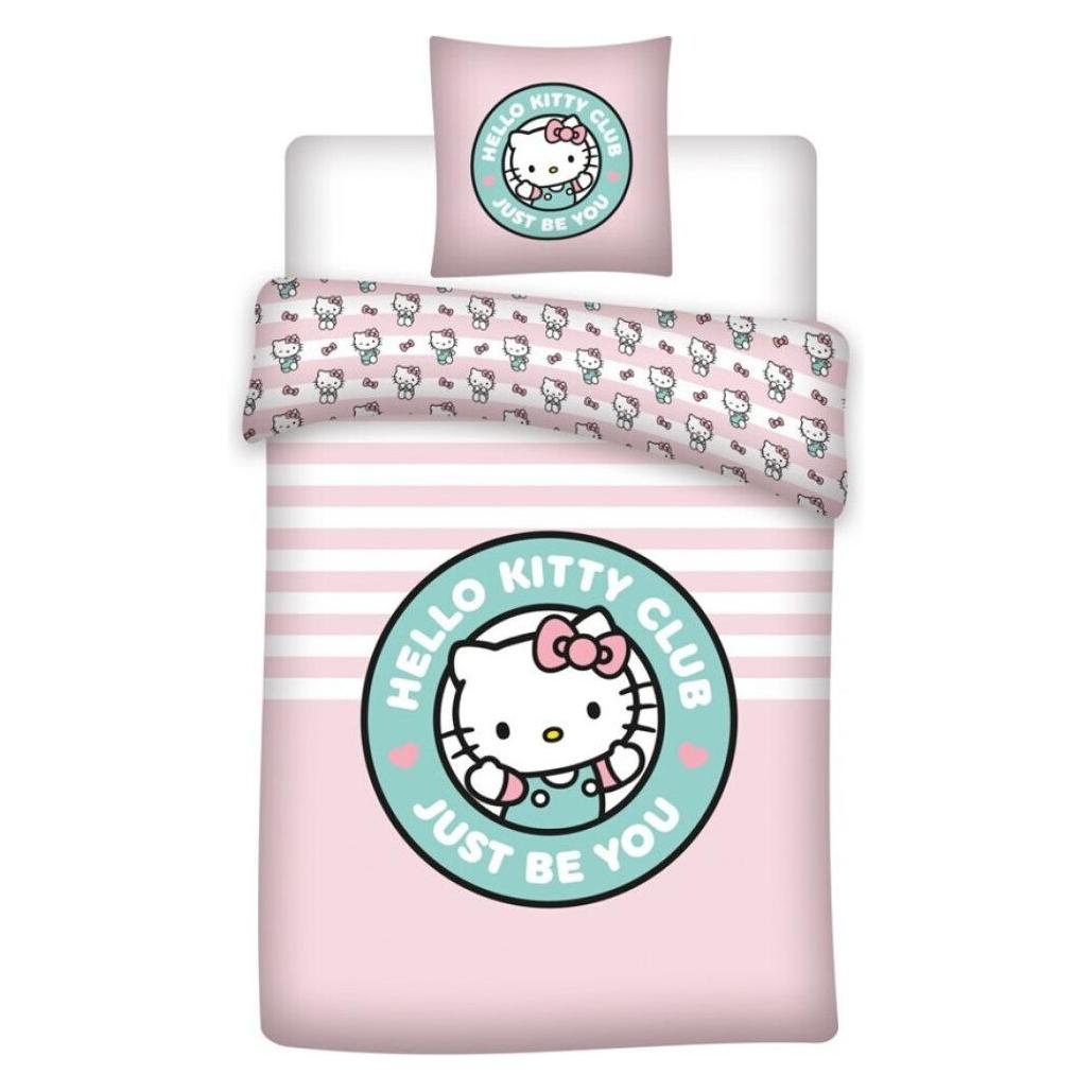 Aymax, Beddengoed Voor Kinderen, Hello Kitty Policotton Dekbedovertrek Bed 90cm