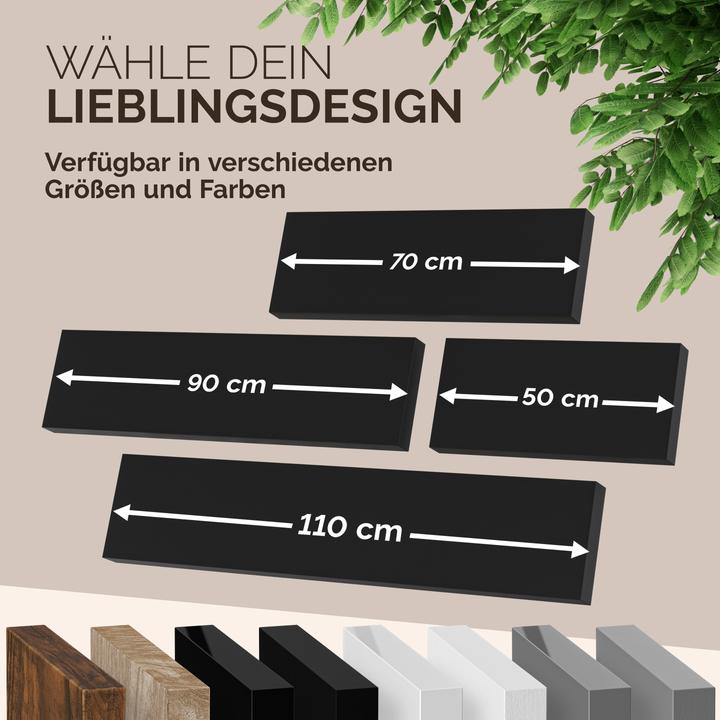 Actual product image Casaria Wall shelf (70 x 23 x 4 cm)