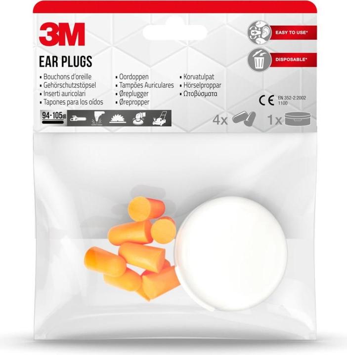 Produktbild 3M Gehörschutzstöpsel, orange (8 x)