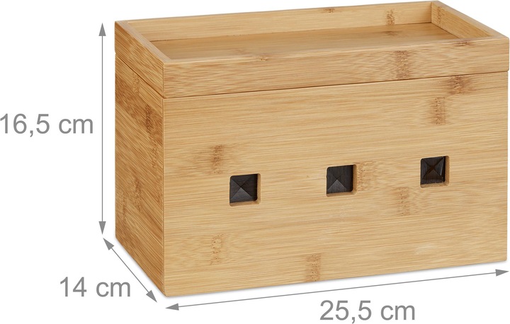 Actual product image Relaxdays Bamboo (Cable hole, 25.50 cm)