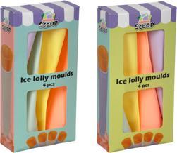 Eis Am Stiel-Formen Uni Squeeze 4 Stück Farbe Asst