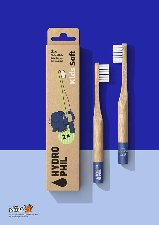 Actual product image Hydrophil Toothbrush ELEPHANT (Extra soft, 2 x)