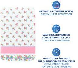 Produktbild Wenko Blitzbügler-Bügeldecke Mod. Blütenpracht 100 x 65 cm (100 x 65 cm)