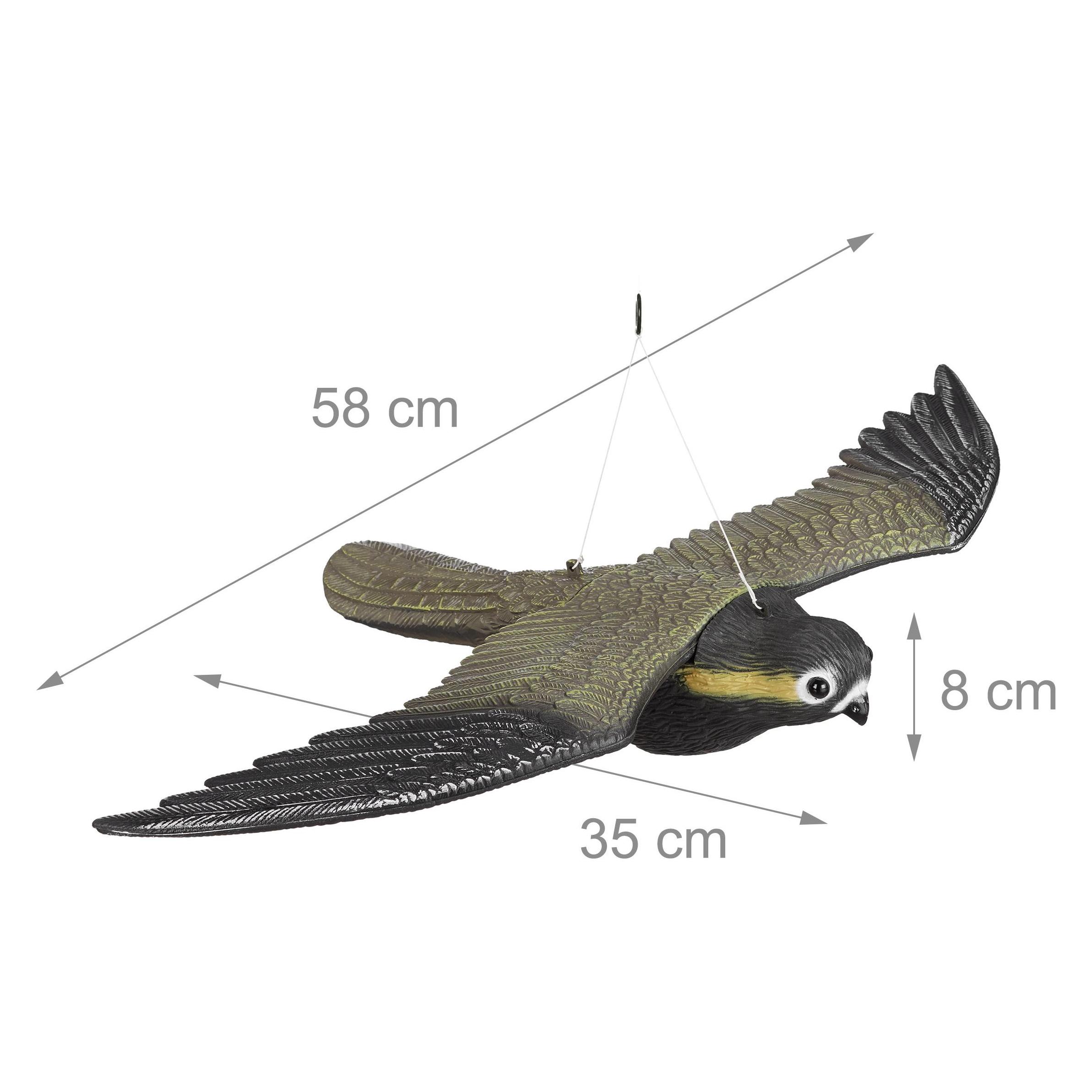 Relaxdays Raubvogel Attrappe Falke (10022820)