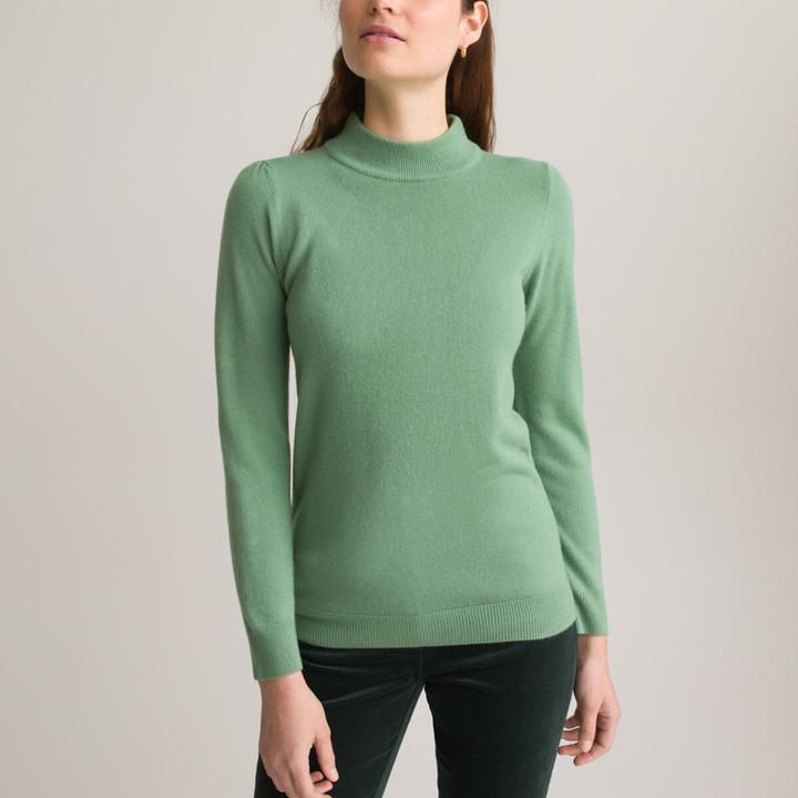 Actual product image Anne Weyburn Stand-up collar jumper in soft knitwear (40, 42)