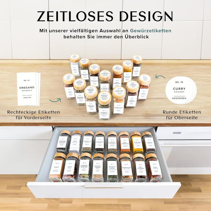 Image du produit Edelhaus EH-SJB-WH Ensemble de pots à épices