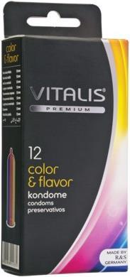 Image du produit Vitalis Condom couleur & saveur, paquet de 12 (12 pcs)