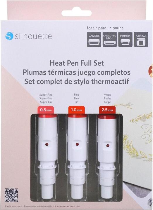 Actual product image Silhouette Heissprägen 3-teilig 0.5 mm, 1 mm, 2.5 mm