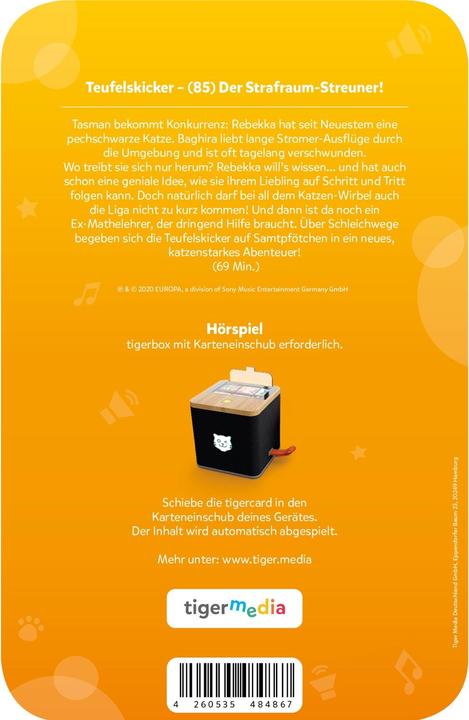 Image du produit Tigermedia tigercard - Teufelskicker 85 - Der Strafraum-Streuner