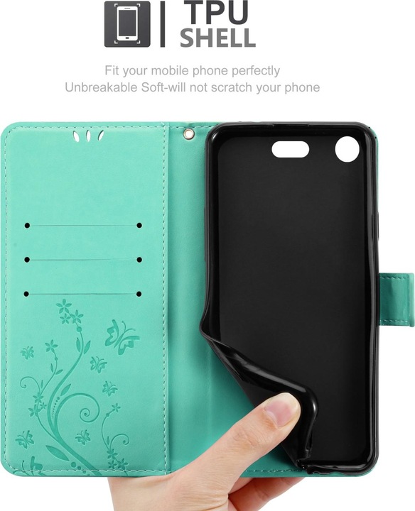 Immagine prodotto Cadorabo Custodia a libro floreale per Sony Xperia XZ1 COMPACT (Sony Xperia XZ1 Compact)