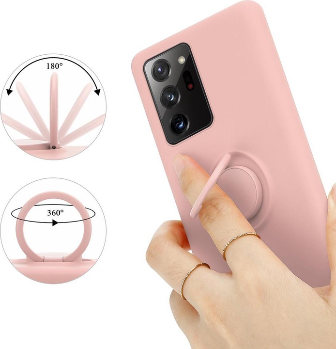 Actual product image Cadorabo TPU Liquid Ring Silicone Case Cover (Samsung Galaxy Note 20 Ultra)