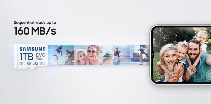 Produktbild Samsung EVO Plus (256 GB, microSDXC, U3, UHS-I)