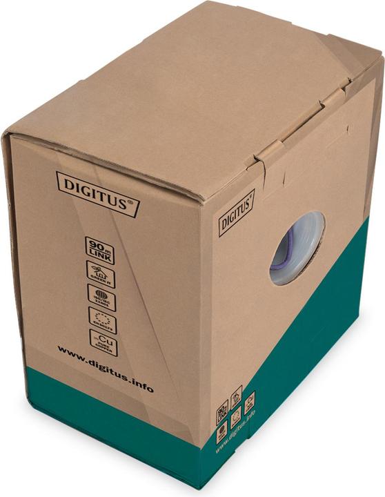 Produktbild Digitus Cat.6 U/UTP Verlegekabel, 305 m, simplex, Cca (U/UTP, CAT6, 305 m)