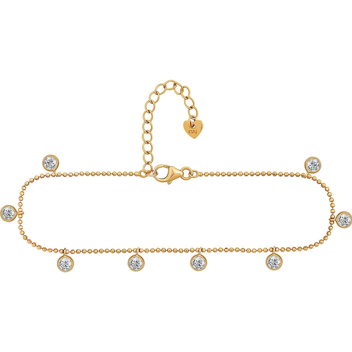 Caï, Fussschmuck, Fusskette, (925er Silber, 25 cm)