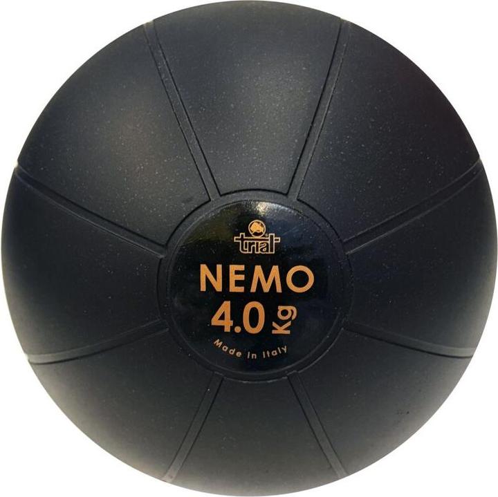 Actual product image Trial NEW NEMO BLACK medicine ball, 4 kg (4 kg, 240 mm)