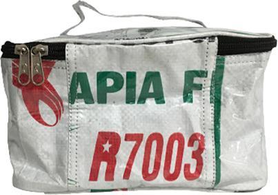 Image du produit Bekos Upcycling - Trousse de toilette rectangulaire en sacs d'aliments pour poissons recyclés blancs