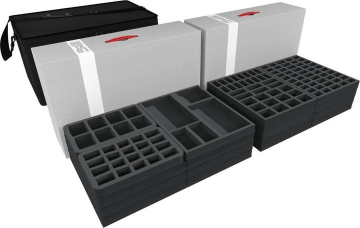 Image du produit Feldherr TRA06 - Transporteur avec 2 boîtes de rangement XL pour plus de 540 figurines et accessoires (Mousse)