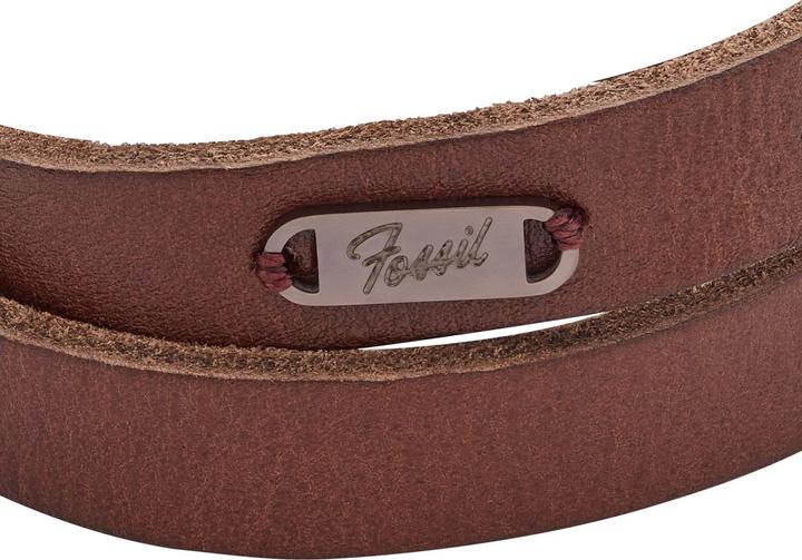 Immagine prodotto Fossil Bracciale Heritage (24 cm, Acciaio inossidabile, Cuoio)