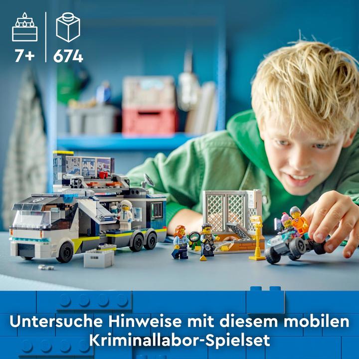 Immagine prodotto LEGO 60418 Camion della polizia con laboratorio (60418, LEGO City)