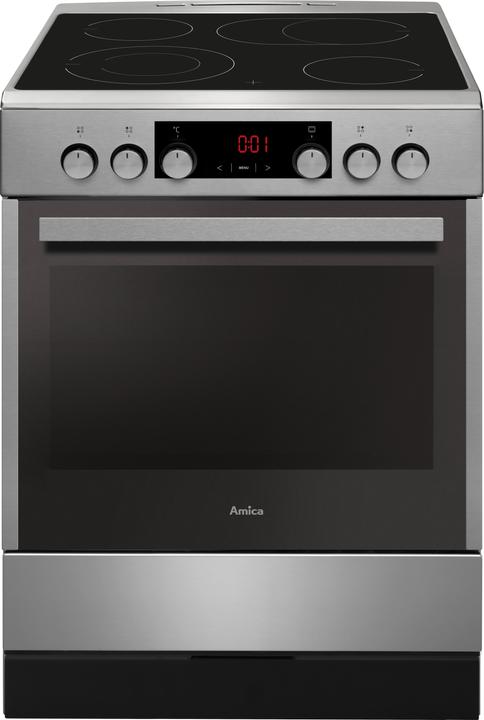 Amica Cuisinière avec plan de cuisson en vitrocéramique SHC 914 100 E Volume utile 65 l L x H x P