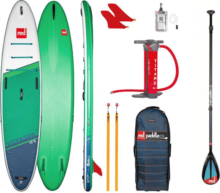 Actual product image RED Paddle 12.6 Voyager 2022 - Opblaasbare supboard - 15PSI - Allround - Gevorderd - Suppen (96 cm)