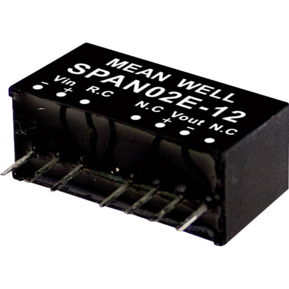 MeanWell, Spannungswandler, DC/DCWandlerModule Serie SPAN02 SIP/SIL8 Case Single Output 1 geregelt