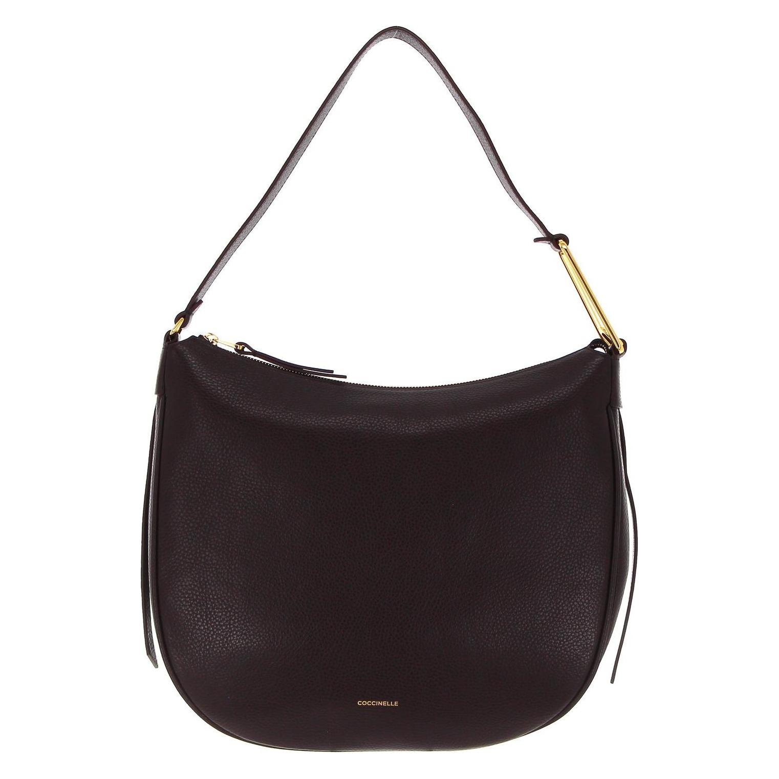 Coccinelle, Damen, Handtasche, Priscilla Handbag Grained Leather, Braun