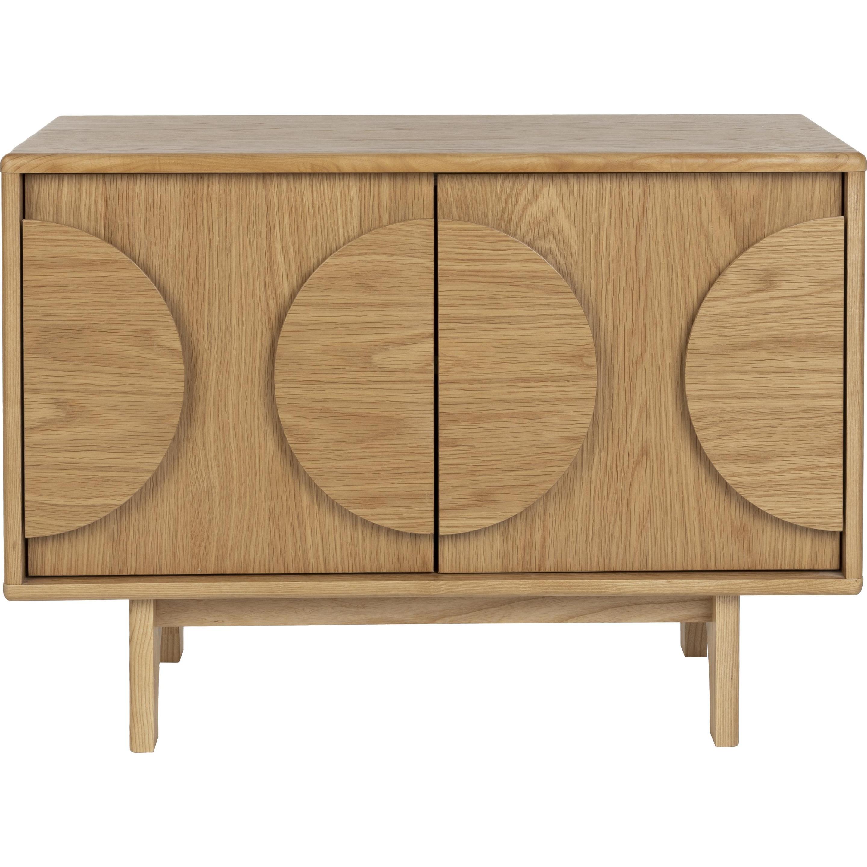 Thumbnail - Zuiver, Kommode + Sideboard, Sideboard Groove 2 Doors Natural Oak (82 x 40 x 58 cm)