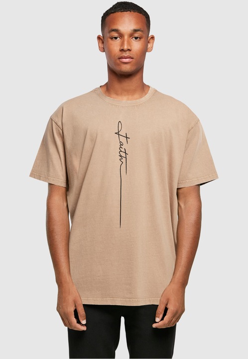 Produktbild Merchcode Faith Acid Washed Oversized Tee - 139217 (L)